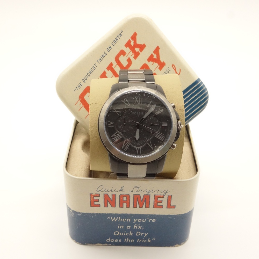 NIB FOSSIL Grant Sport Watch Black FS5269 ❤ - Picture 1 of 6